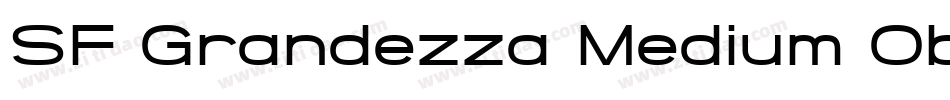 SF Grandezza Medium Oblique字体转换
